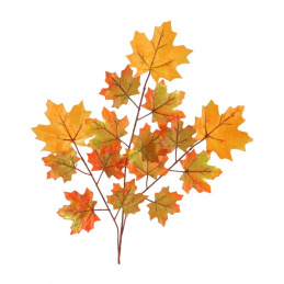 Artificial Plant Bouquet Maple Leaf Branch Autumn Set of 2 Pieces - 70 cm