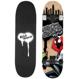 BIG WOODEN SKATEBOARD SPIDERMAN MILES MORALES