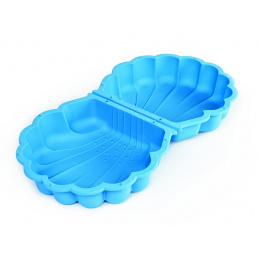 Closed Sandbox Shell Pool with Double Non-Slip Bottom 2-in-1 Blue