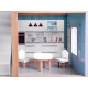 Boho style wooden doll villa with LED lights ZA4131