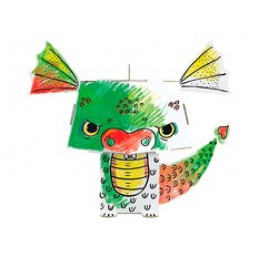 MONUMI 3D Coloring Dragon 3+