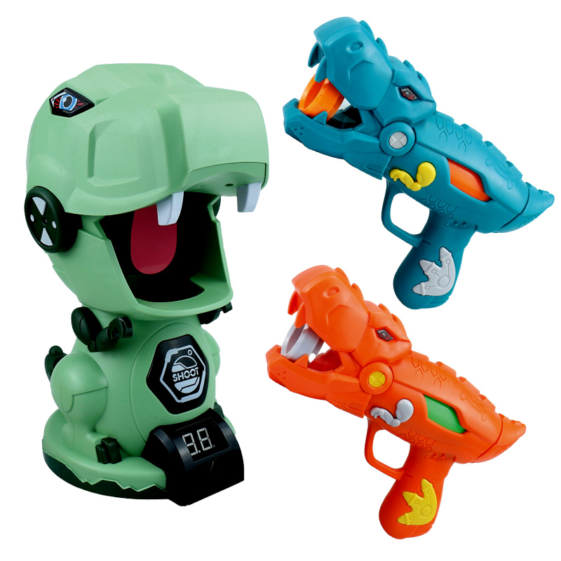 Aga4Kids Foam Ball Gun with Dinosaur-Shaped Target