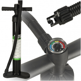 One-way manual high-pressure SUP pump on board