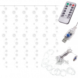 Aga LED Light Curtain 3x3m 300 LED Cold White