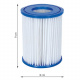 Filter cartridge I 1249 l/hr (2pcs) BESTWAY 58093