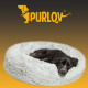 Furry dog bed, gray 22759 universal