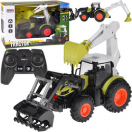 Remote-controlled tractor Backhoe loader bulldozer with remote control RC0718 universal