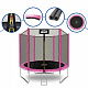 Aga SPORT TOP Trampoline 250 cm Pink + Safety Net + Ladder