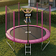 Aga SPORT TOP Trampoline 250 cm Pink + Safety Net + Ladder