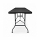 Aga Garden Folding Table 180x74x74 cm Black