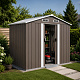 Aga Garden Shed 236x190x174 cm Taupe