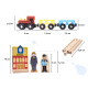 Aga Children's wooden train-track 70 pieces