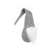 Christmas decoration Elf 30 cm grey ISO