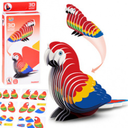 3D Puzzle Cardboard Model Colorful ARA PARROT DIY 24 pcs ZA5719 Universal
