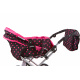 Doris Stroller for dolls 9333 Hot Pink