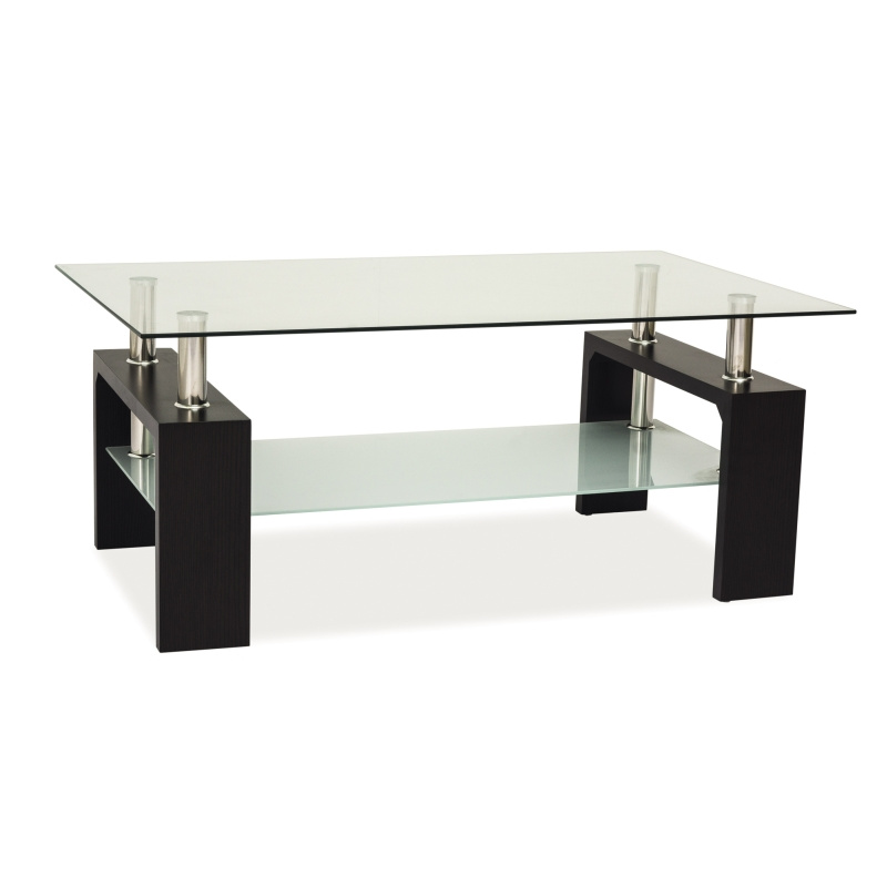 Signal Conference Table LISA BASIC II 100x60 cm Glass/Wenge