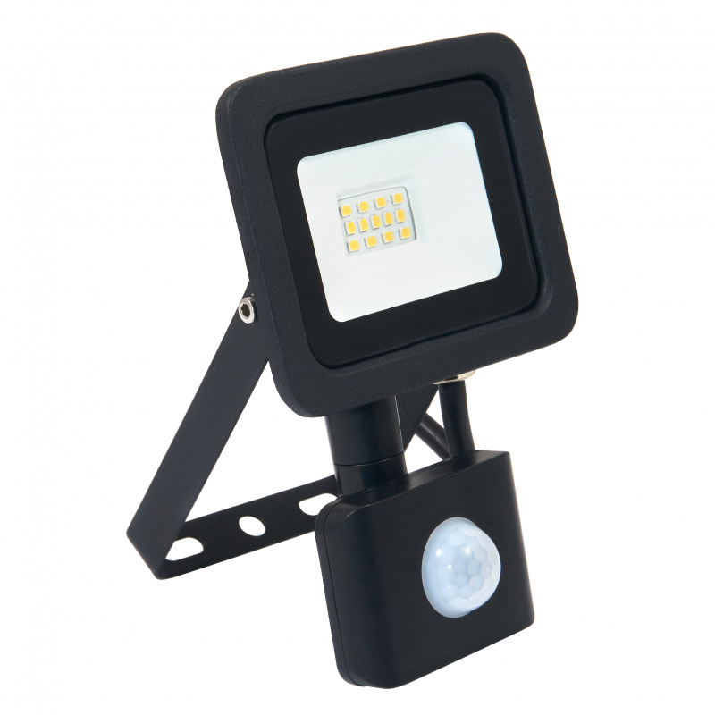LED spotlight RODIX PREMIUM with PIR sensor - 10W - IP65 - 850Lm - cold white - 6000K - 36 months warranty