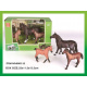 Set of toy horse figures