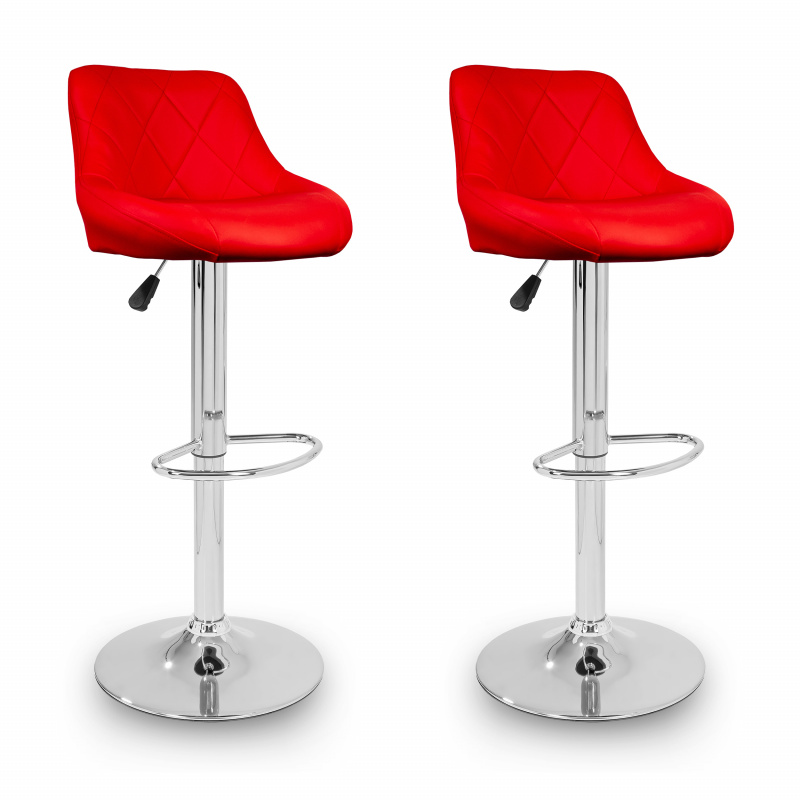 Aga 2x Bar stool Red