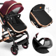 Kiduku Combined Stroller 3in1 Bórdo/Black