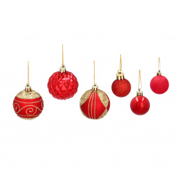 Aga Christmas Ornaments MIX 33pcs Red