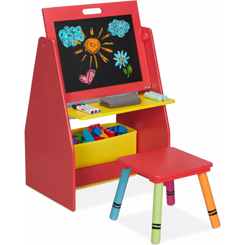 Aga Children's Board with Chair Red