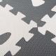 Aga Contrast Foam Puzzle 85 cm x 85 cm 9 pieces Black and white