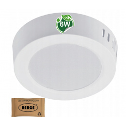 Surface-mounted round LED panel 6W - 660lm - neutral color