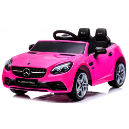 Mercedes SLC 300 Pink Foam Wheels Eva, Soft Seat Licensed Lithium-ion Battery