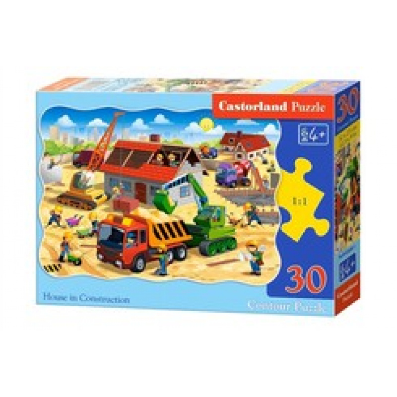 CASTORLAND puzzle 30 pieces - House under construction