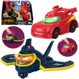 DC BATWHEELS Car Set Vehicles with Lights Batwing Redbird ZA6046 Universal