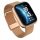 Garett GRC STYLE Smartwatch Gold with a Gold Steel Strap