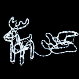 E25 LIGHT CHAIN REINDEER+SLEIGH 9M