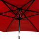 Aga Tilting Garden Parasol 250 cm Red