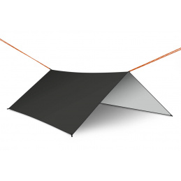 Canopy for a tarp tent over a 300 cm black hammock