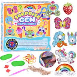 Creative Advent Calendar Collage Diamond Embroidery Keychains ZA6021 Universal