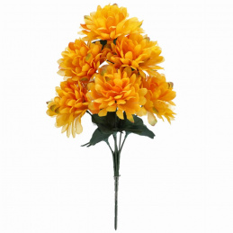 Bouquet of artificial flowers yellow Chrysanthemums - 36 cm