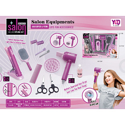 Hairdresser Set Purple + Accessories