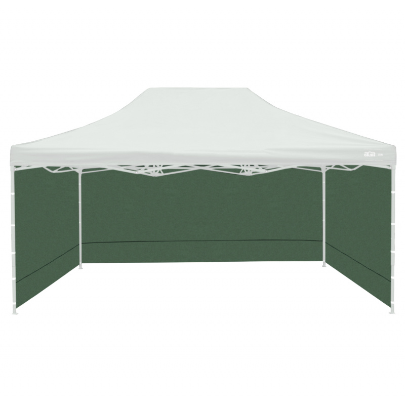 Aga Sidewalls to the sales stand 3x4,5m Green
