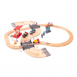 Aga4Kids Wooden Train Set 30 Pieces DS5644