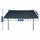 Aga Telescopic Awning 350x120 cm Grey
