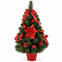 Aga Artificial Christmas Tree 60 cm Red-Gold