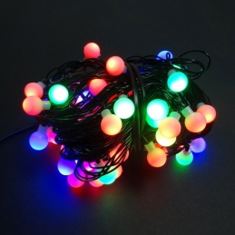 E10D1 CHRISTMAS LIGHTS RGB 80LED 12M