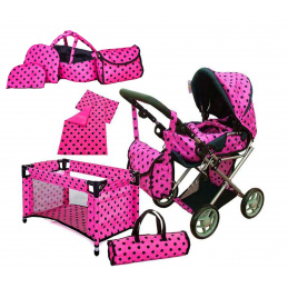 Doris Doll stroller set 5in1 Dark Blue