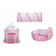 Aga4Kids Children's play tent with climbing tunnel Pink