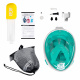 Aga Full Face Snorkeling Mask L/XL White/Turquoise