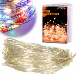 Decorative wire LED lights 5m 50LED multicolour