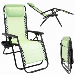 Folding garden beach lounger for tourists