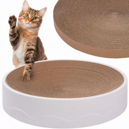 Eco-friendly cardboard scratcher with an additional replaceable insert