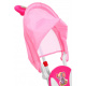 children's tricycle Elephant Pink + sounds + canopy + barrier + footrest + handle + runners + storage space